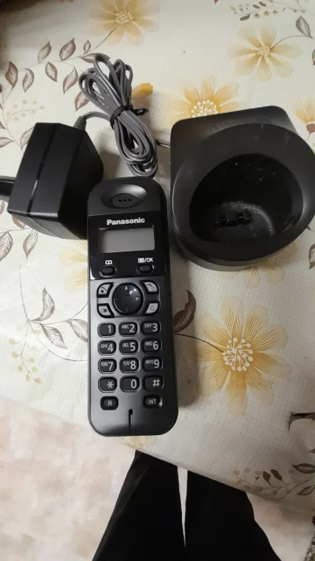 Teléfono inalámbrico Panasonic negro