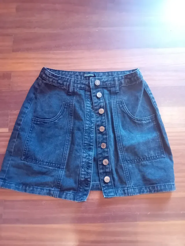 Falda vaquera mini Stradivarius