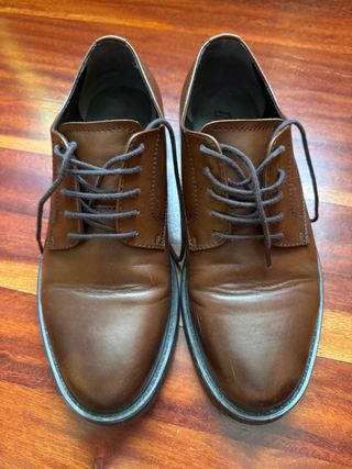 Zapatos Oxford Zara Marrones