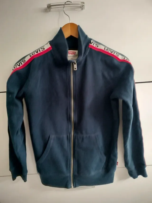 Sudadera Levi's con cremallera azul