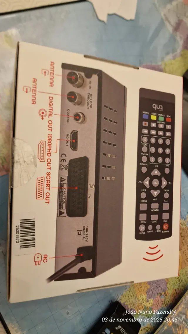 Decodificador TV TNB DVB-T2 HEVC