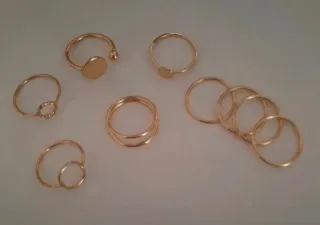 Conjunto anillos bisutería Parfois 16.9mm