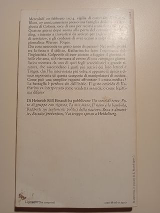 L' onore perduto di Katharina Blum ovvero Come ...