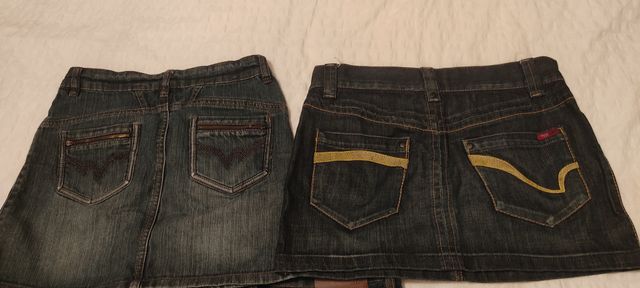 Lote 2 faldas y 1 pantalón vaquero T36