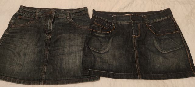 Lote 2 faldas y 1 pantalón vaquero T36
