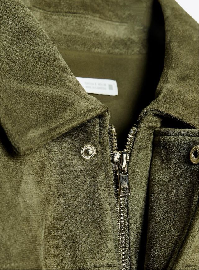 Chaqueta Zara Verde Viral