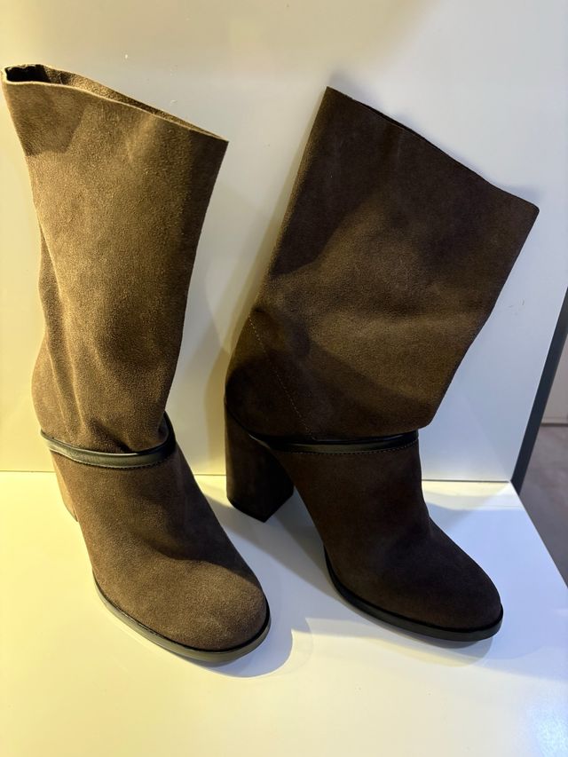 Botas de ante marrones talla 39
