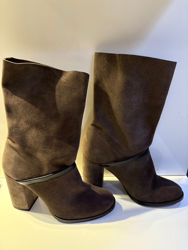 Botas de ante marrones talla 39