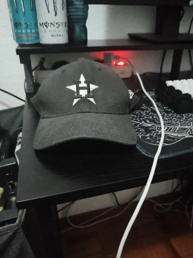 Gorra New Era Astros H Blanca Negra