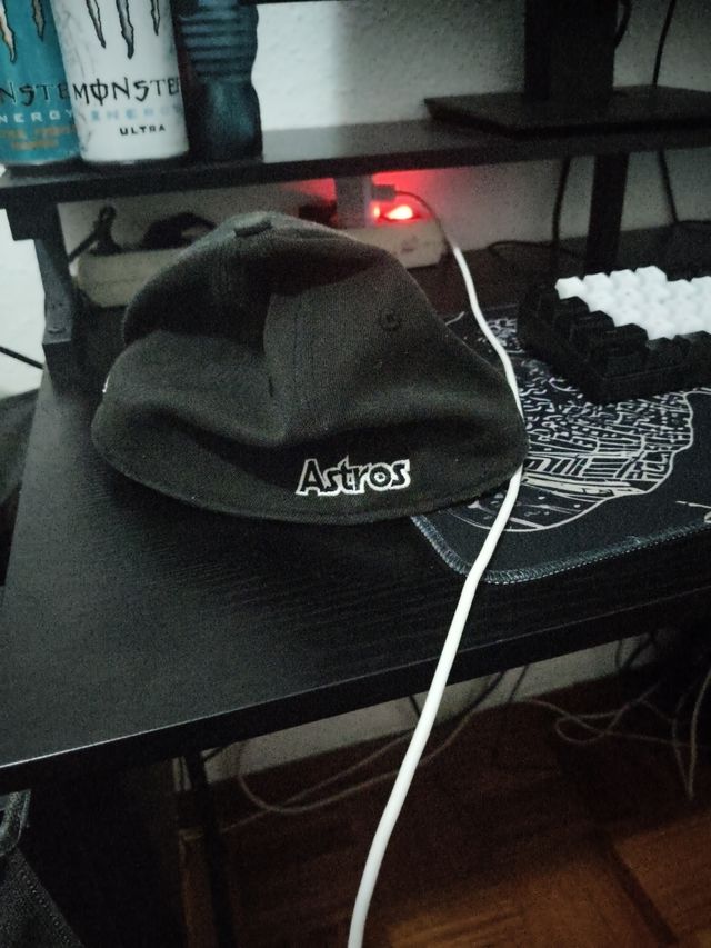 Gorra New Era Astros H Blanca Negra