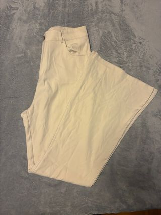 Pantalones Campana Beige