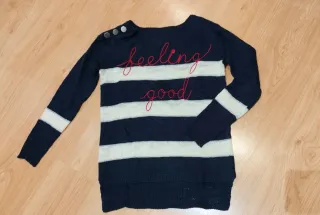 Jersey rayas azul y blanco