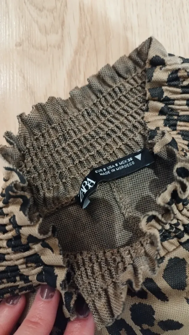 Vestido estampado animal print