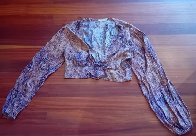 Blusa Malai manga larga estampada