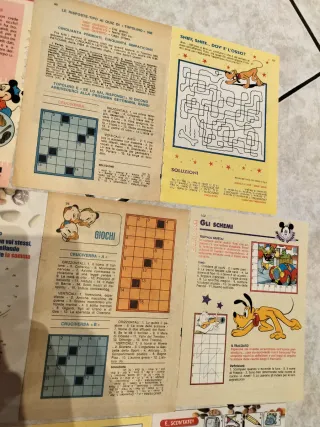 Lotto giochi Topolino vintage