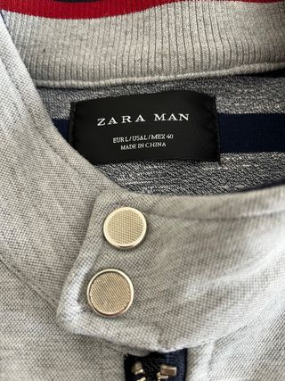 Cazadora Zara Man Gris Talla L