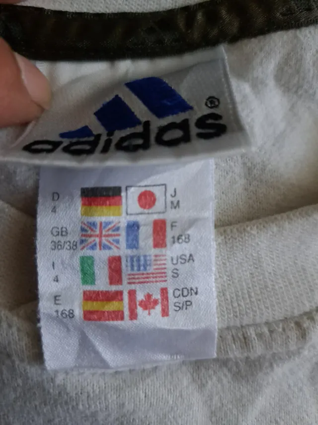 Sudadera Vintage Adidas Blanca