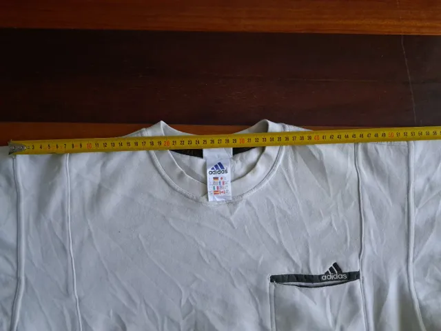 Sudadera Vintage Adidas Blanca