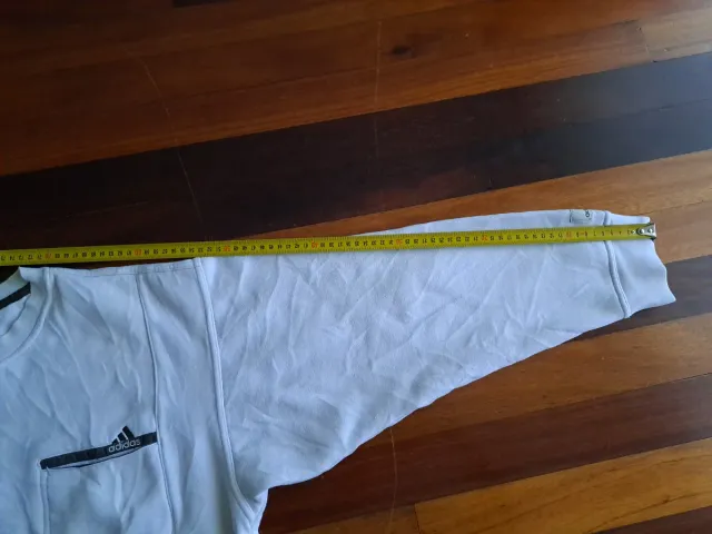 Sudadera Vintage Adidas Blanca