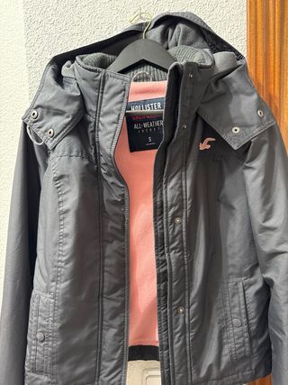 Chaqueta Hollister Gris Talla S nuevo