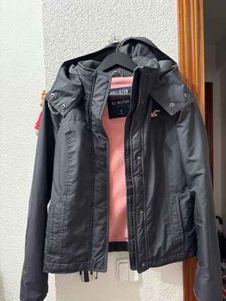 Chaqueta Hollister Gris Talla S nuevo