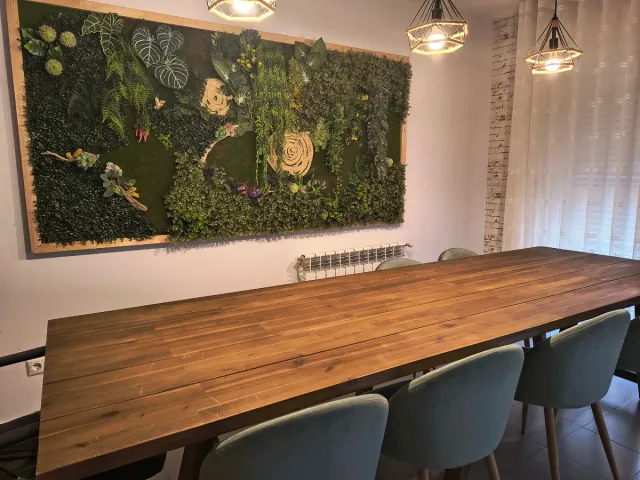 Mesa de madera acacia maciza Hanoi