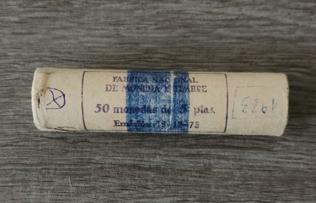 Cartucho de 50 monedas de 5 pesetas año 1983 Españ