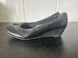 Bailarinas negras tacón bajo talla 36