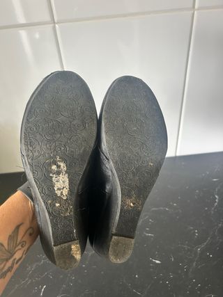 Bailarinas negras tacón bajo talla 36