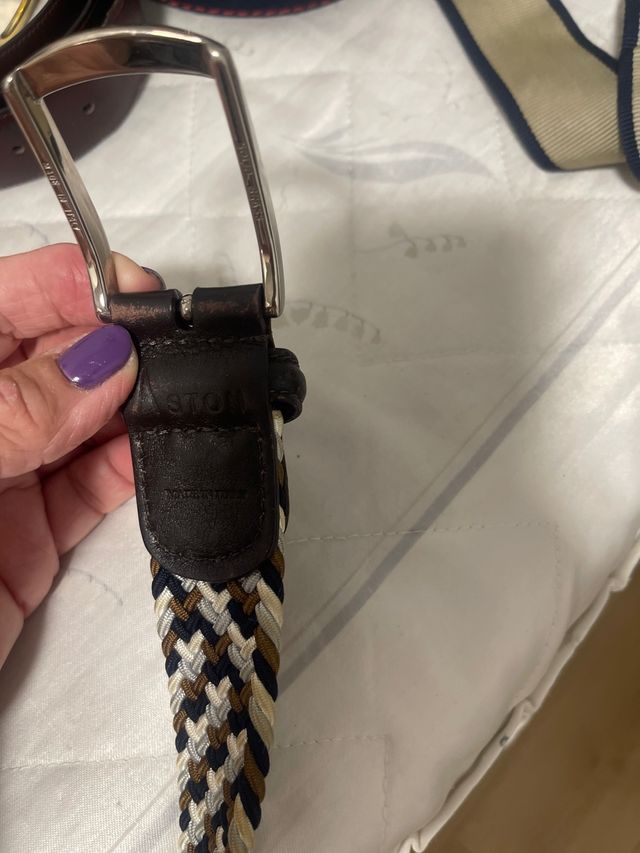 Cinturón Aston trenzado multicolor