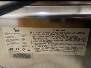 Microondas Integrable Teka