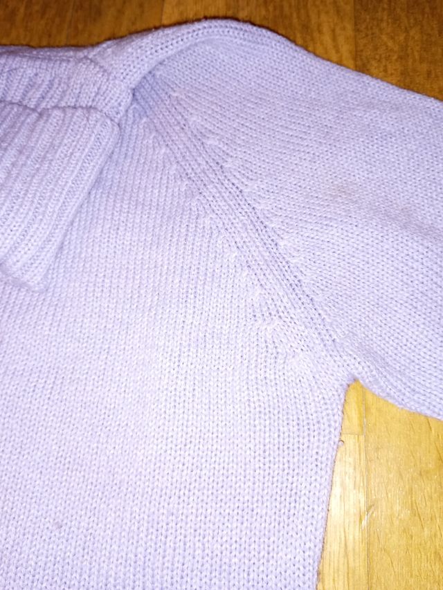 Jersey Zara cuello alto morado