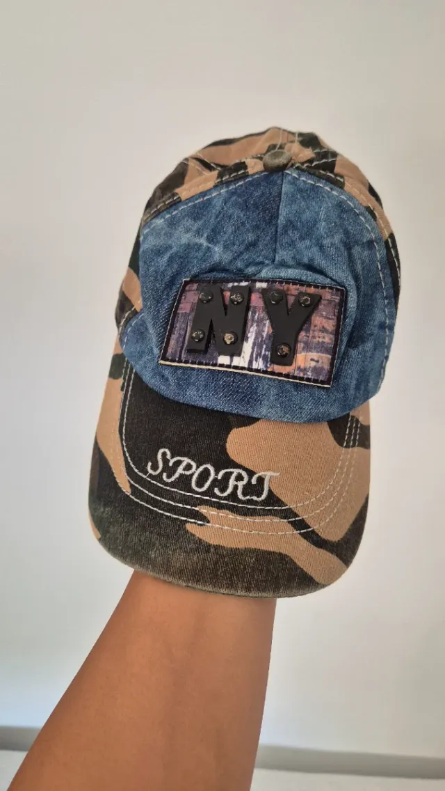 Gorra NY Sport Camuflaje y Denim Niño