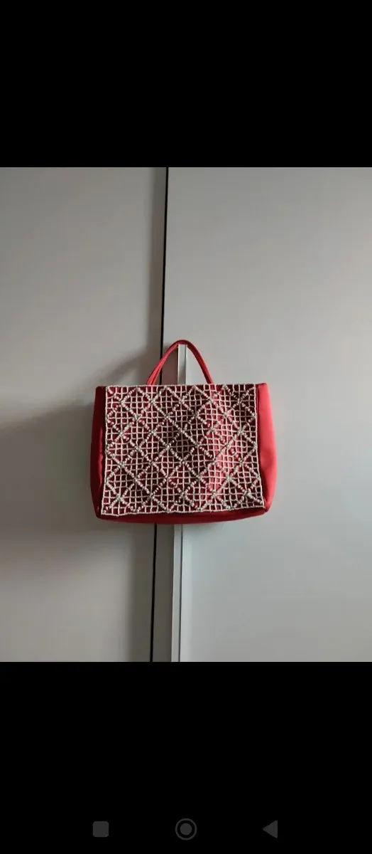 Borsa Bruno Magli rossa con conchiglie