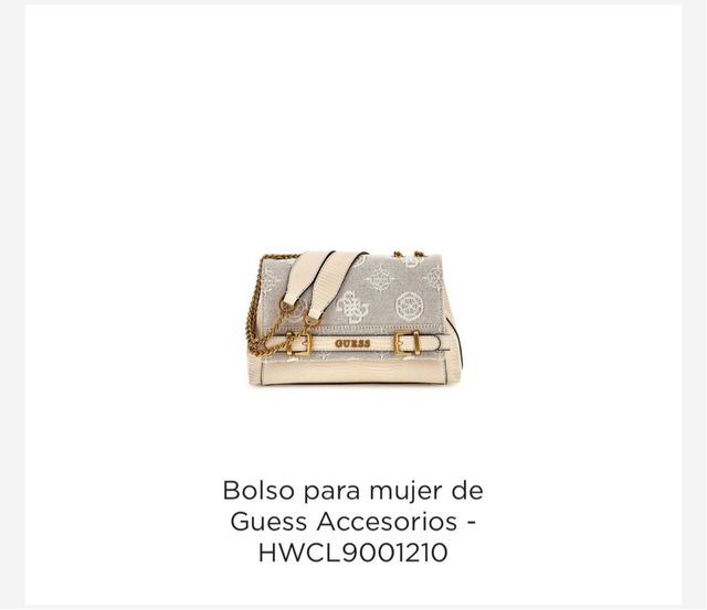 Bolso Guess Beige y Dorado