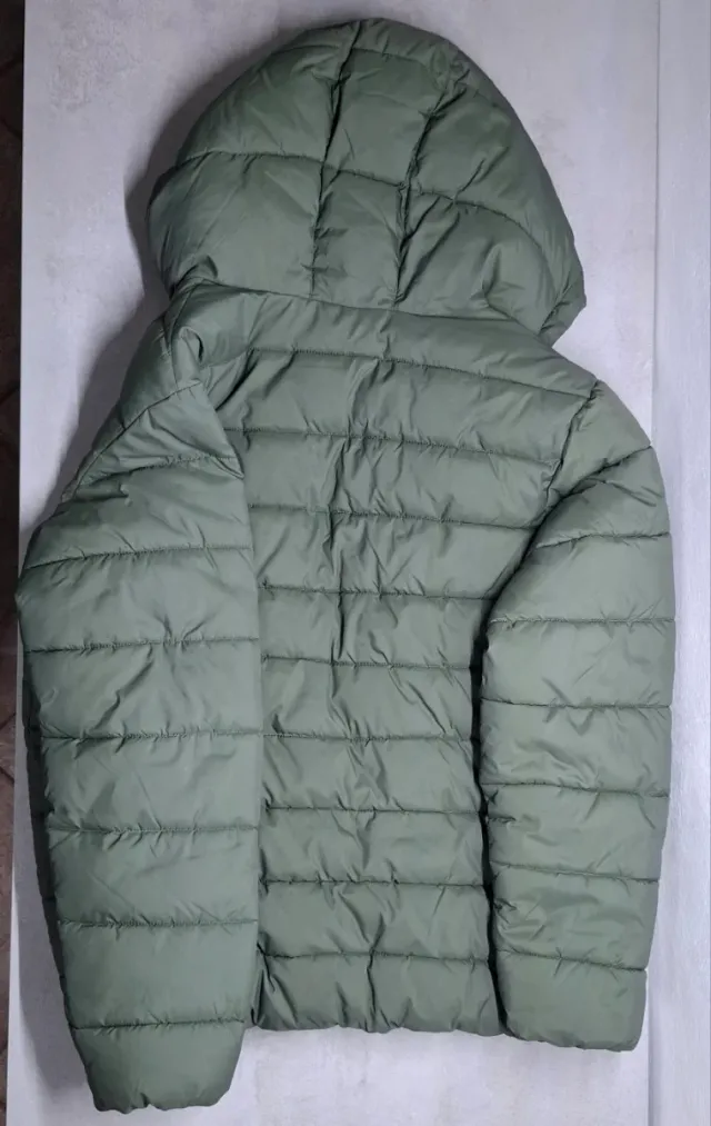 Giubbotto Benetton verde con cappuccio