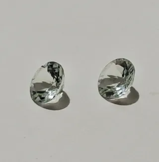 2 Piedras Prasiolita Facetadas