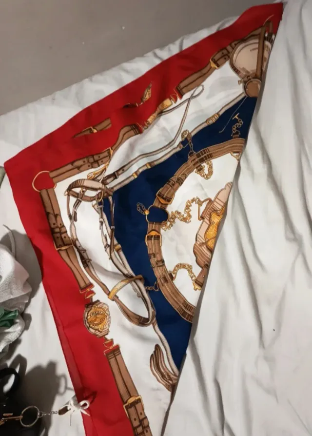 Pañuelo de seda con estampado Fabrica Italia