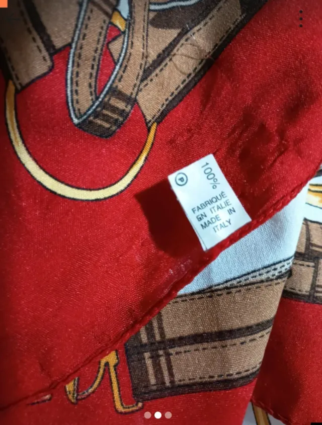 Pañuelo de seda con estampado Fabrica Italia