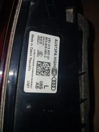 Piloto trasero Audi A3 RS3 2018