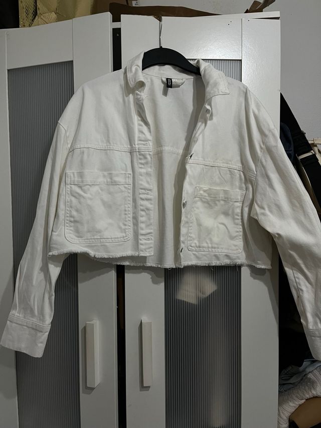 Chaqueta vaquera blanca