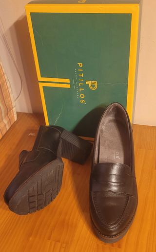 Zapatos Pitillos Piel 