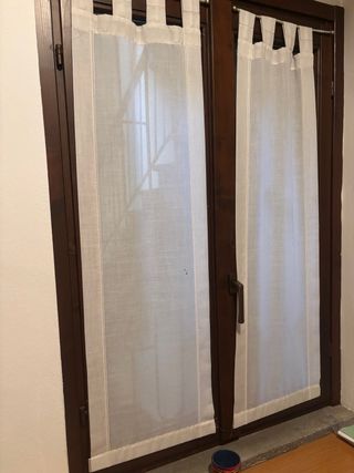 Nr. 6 tende bianche per finestre doppie