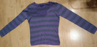 Jersey rayas morado y gris Talla L