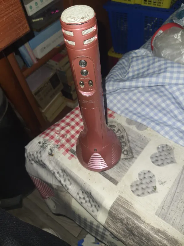 Micrófono Altavoz Rosa