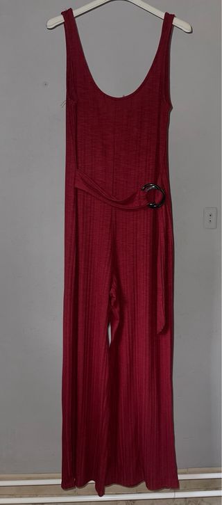 Mono largo canalé burdeos