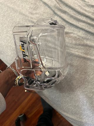 Visera para casco de hockey