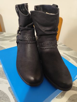 Botas Mustang Mujer Talla 41 Negras