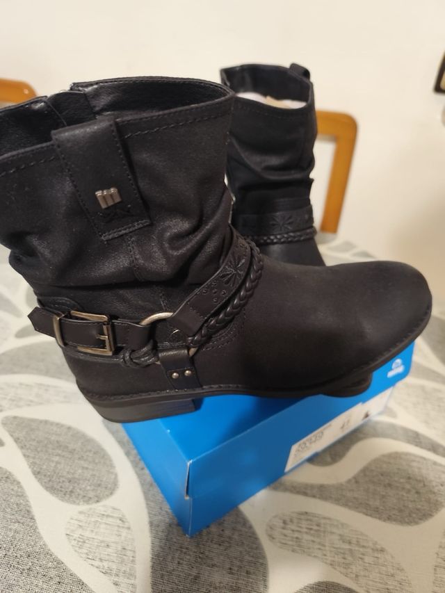 Botas Mustang Mujer Talla 41 Negras