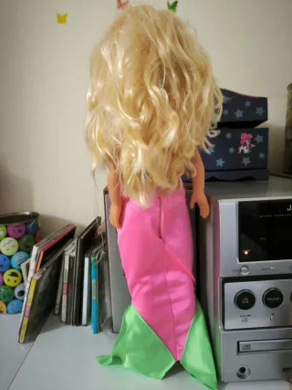 Nancy Sirena Lentejuelas Rosa y Azul